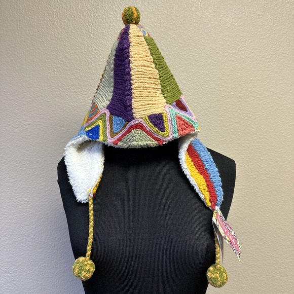 Jenny Krauss Accessories - NWT Jenny Kraus 100% Wool Made in Peru Colorful Winter Hat